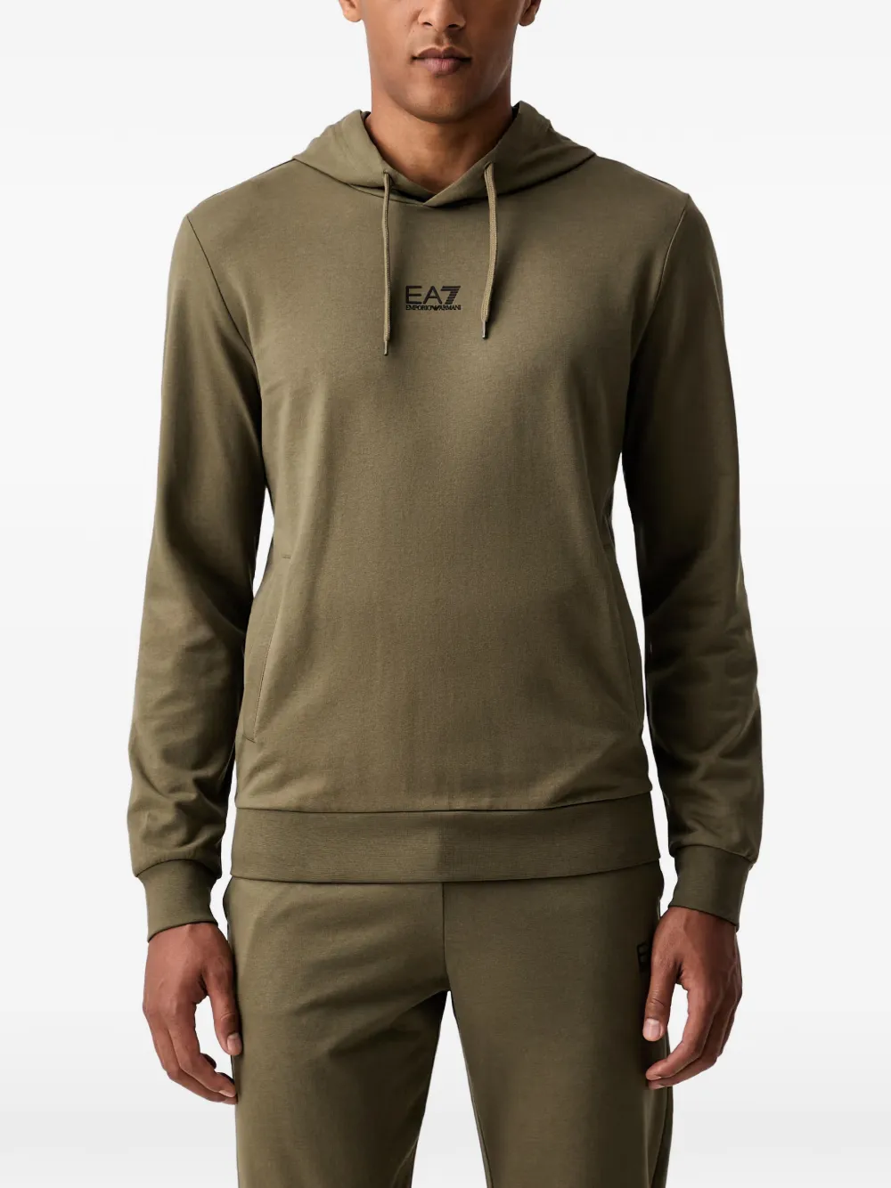 Ea7 Emporio Armani Trainingspak met logoprint Groen
