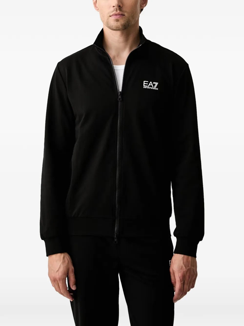 Ea7 Emporio Armani Tuta sportiva con stampa - Nero