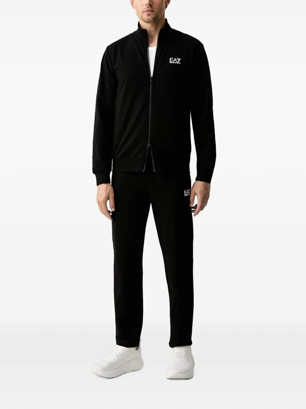 Ea7 Emporio Armani Trainingspak met logoprint Zwart