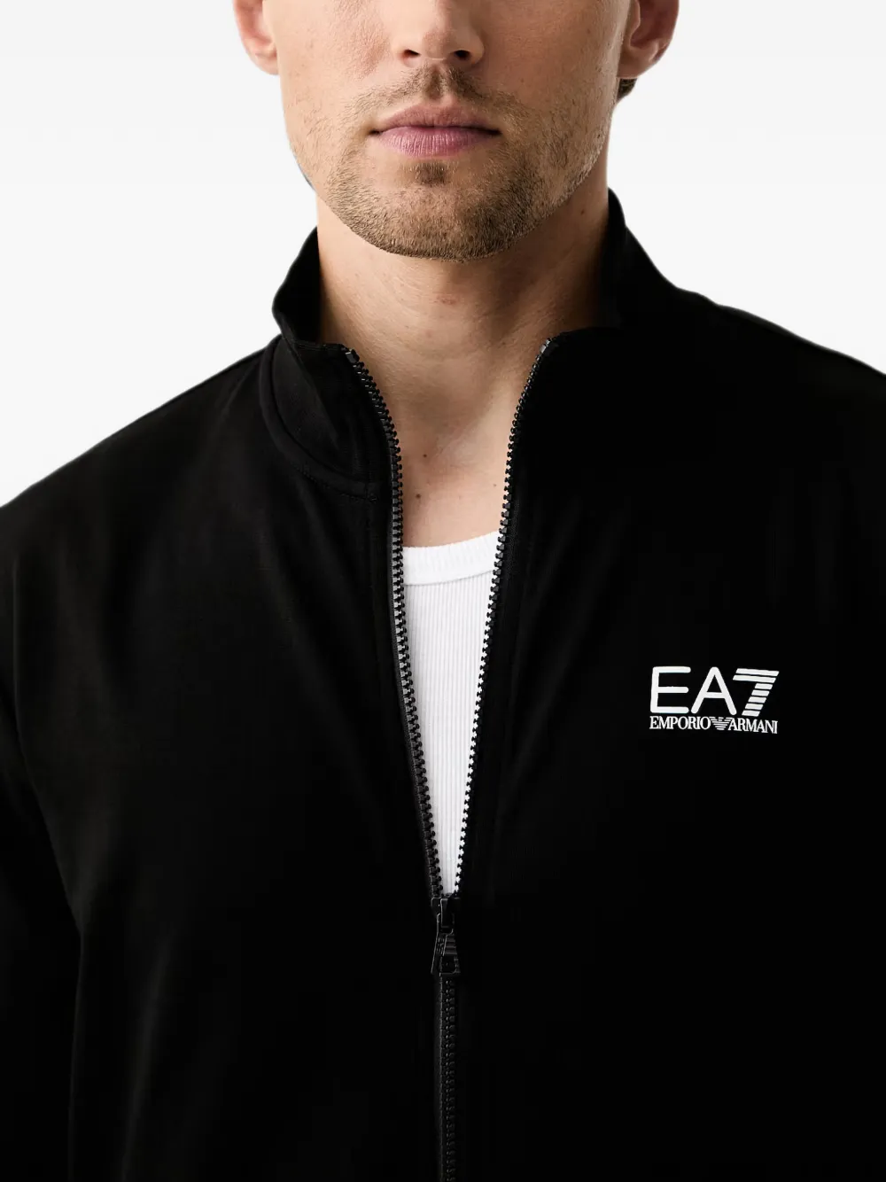 Ea7 Emporio Armani Trainingspak met logoprint Zwart