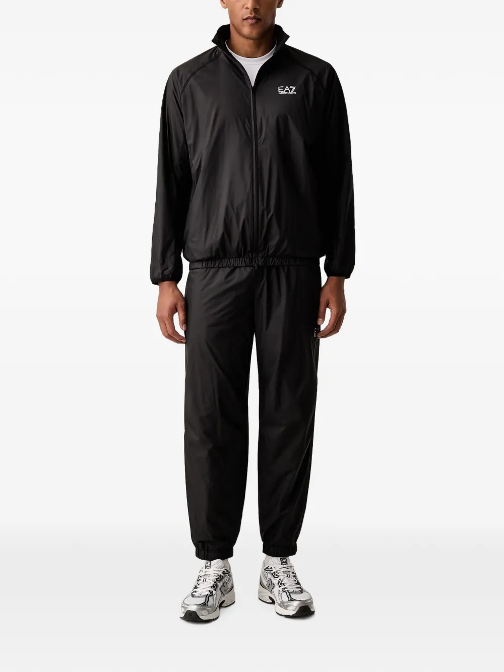 Ea7 Emporio Armani Tuta sportiva con stampa - Nero