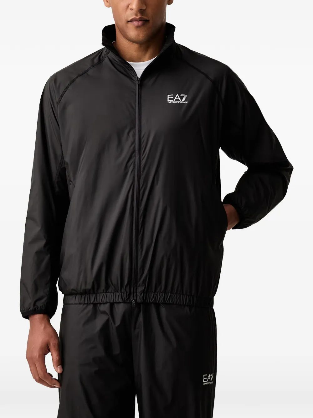 Ea7 Emporio Armani Trainingspak met logoprint Zwart