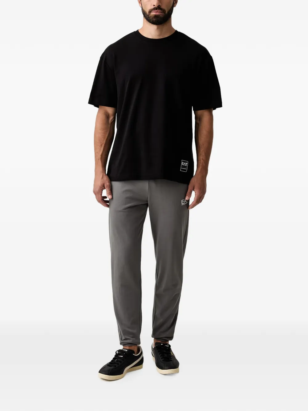 Ea7 Emporio Armani Trainingsbroek met logoprint Grijs