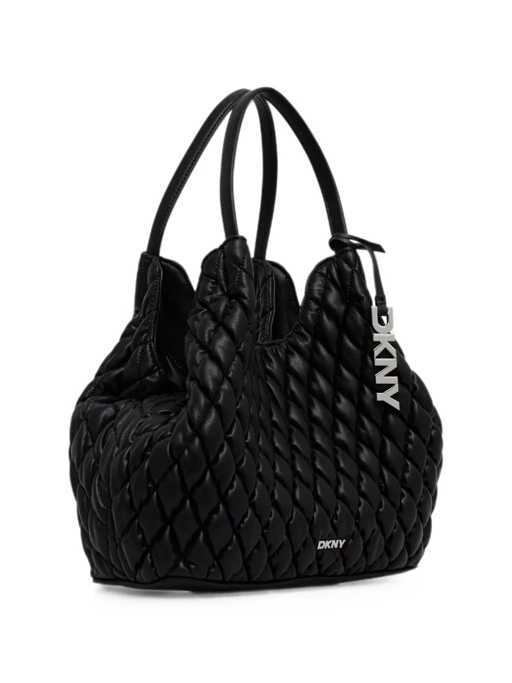 DKNY Paula gewatteerde shopper met logolabel Zwart