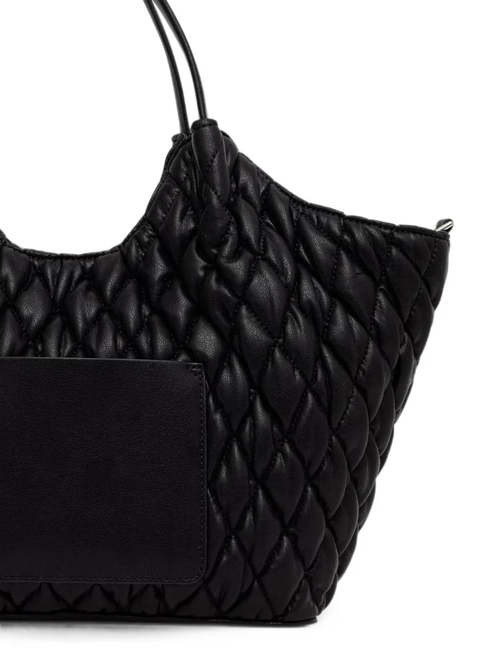 DKNY Paula gewatteerde shopper met logolabel Zwart