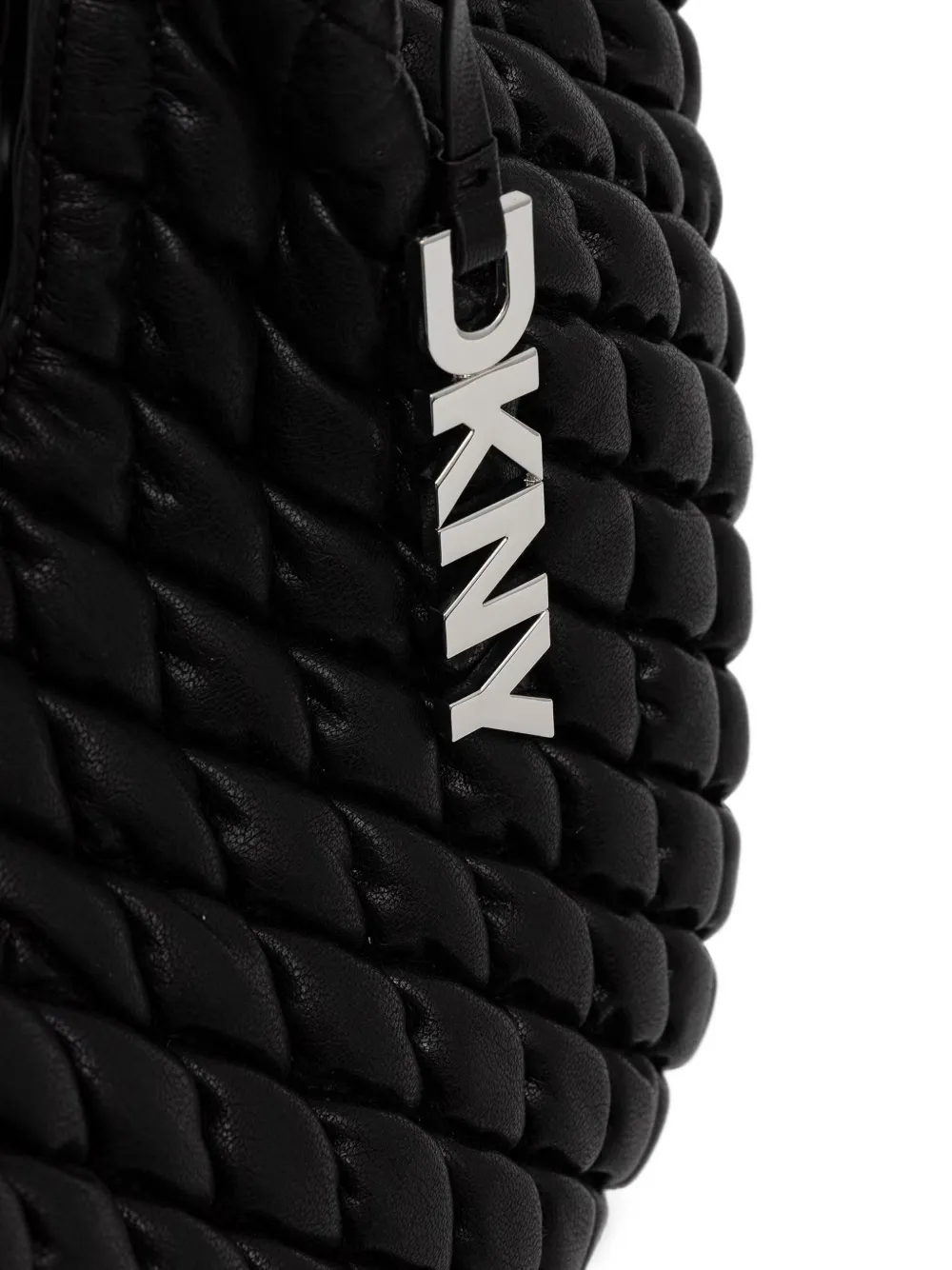 DKNY Paula gewatteerde shopper met logolabel Zwart