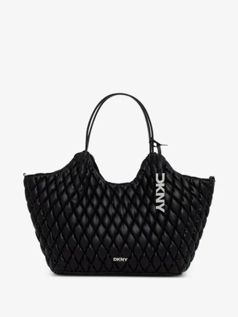 DKNY Bolsa tote Paula matelassê com logo