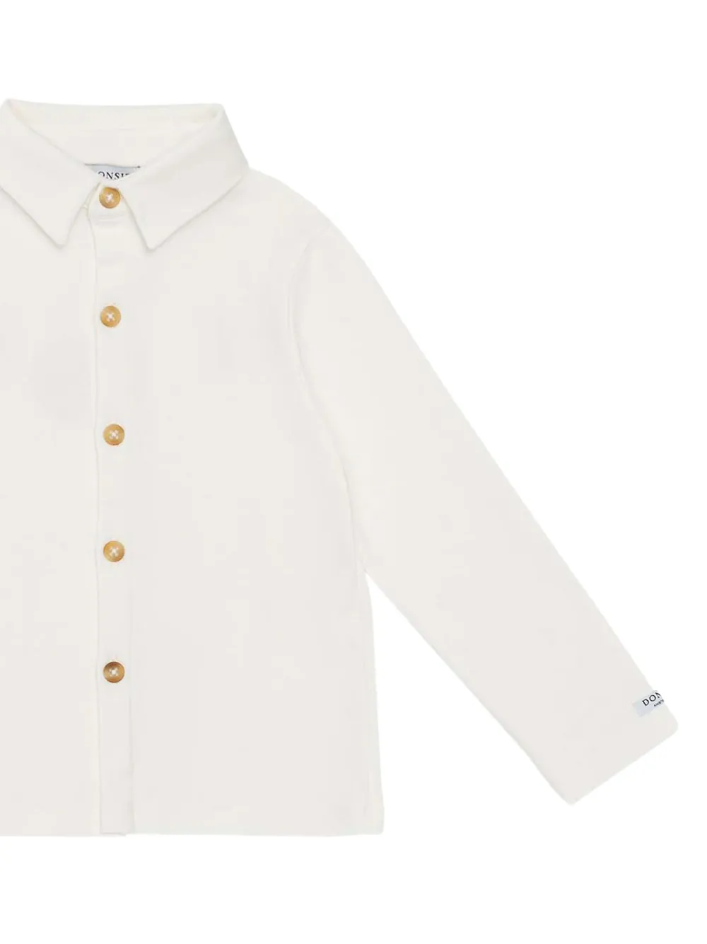 Donsje Touten shirt met lange mouwen en knopen Beige