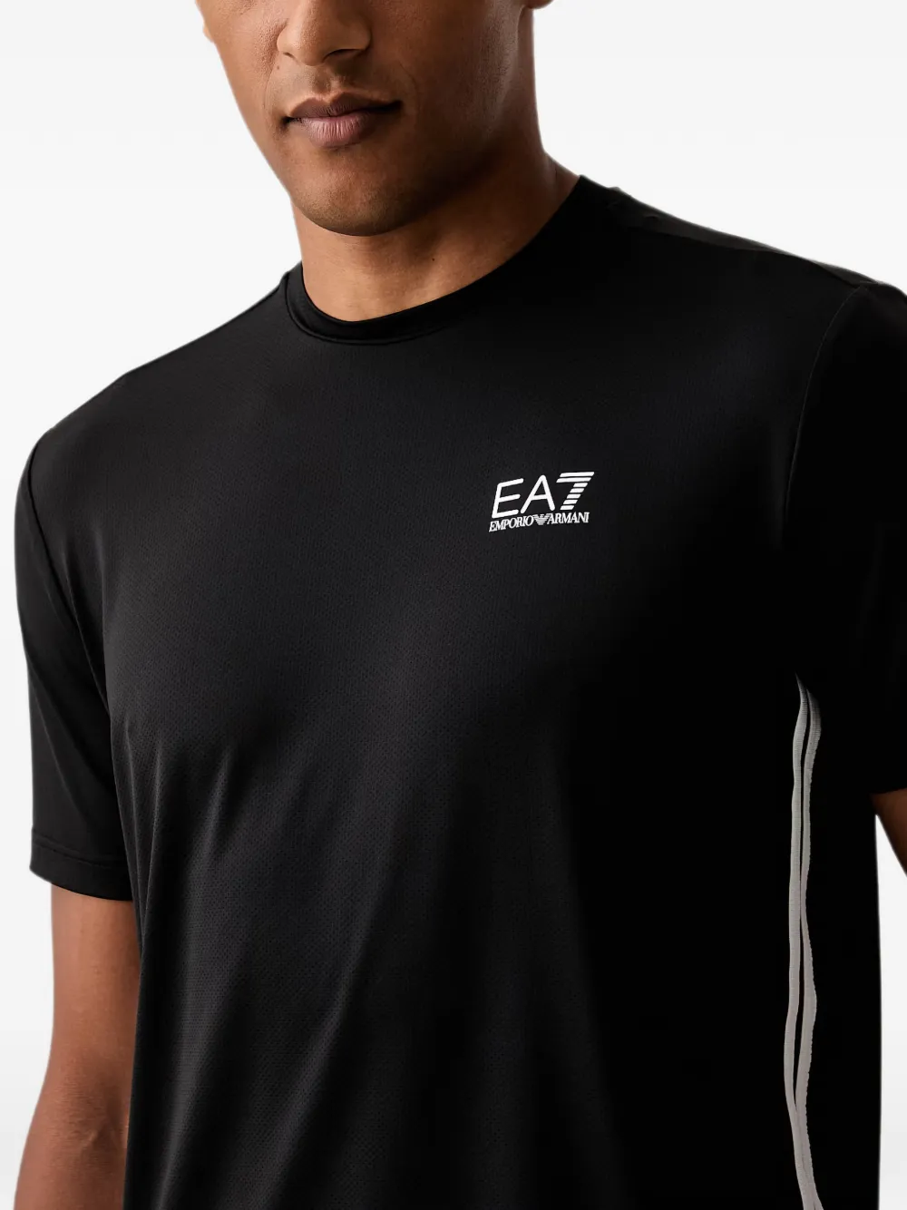 Ea7 Emporio Armani T-shirt met logoprint Zwart
