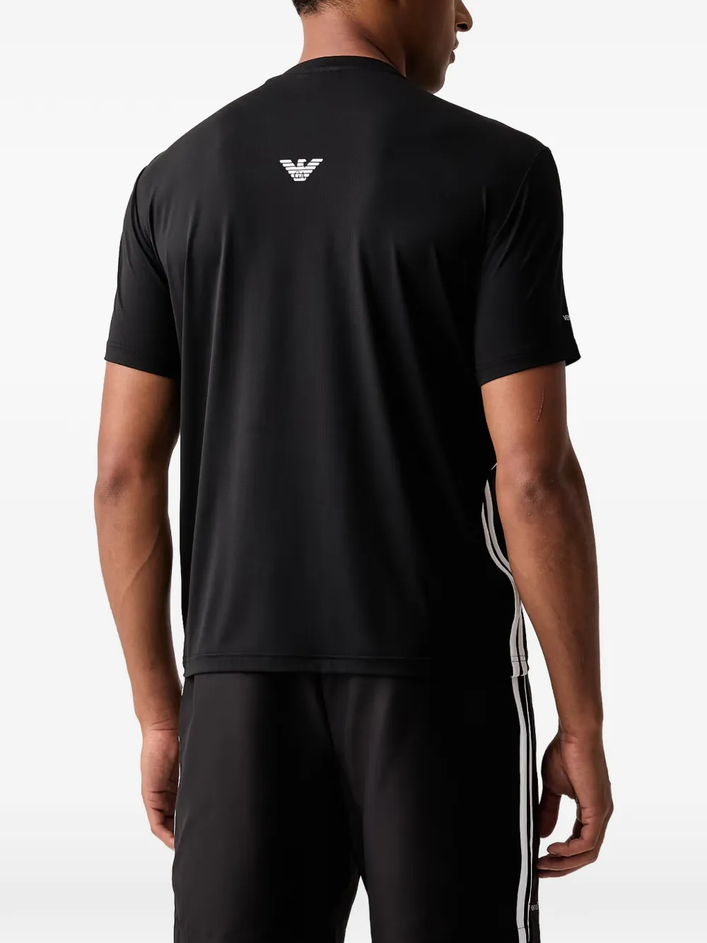 Ea7 Emporio Armani T-shirt met logoprint Zwart