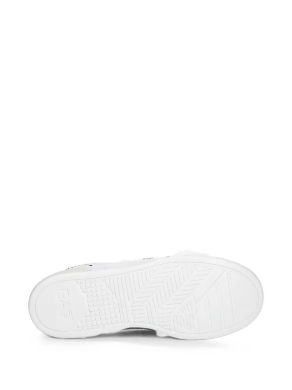 Ea7 Emporio Armani New Premium Court logo-print panelled sneakers Wit