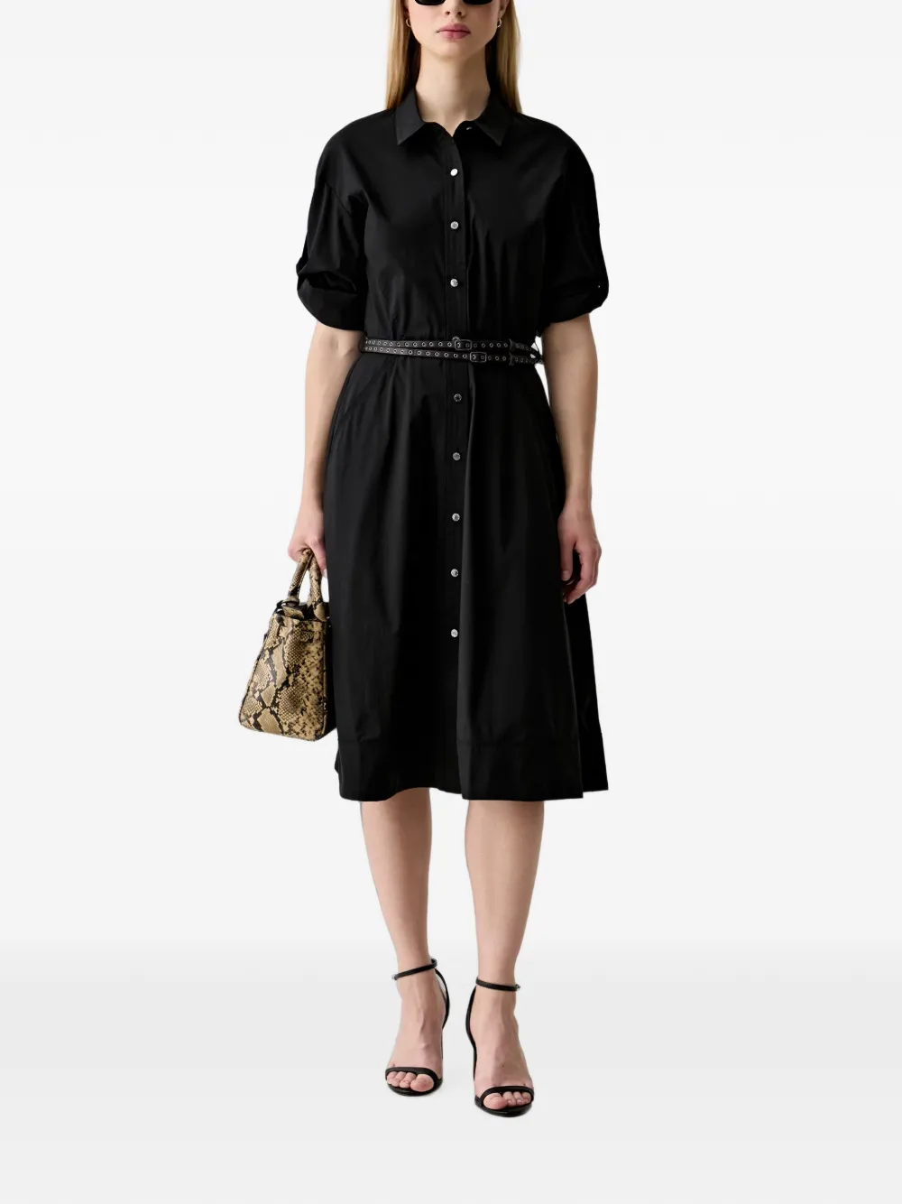 DKNY Button-down blousejurk Zwart