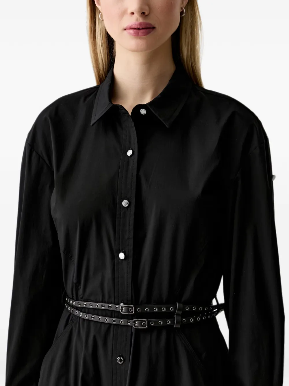 DKNY Button-down blousejurk Zwart