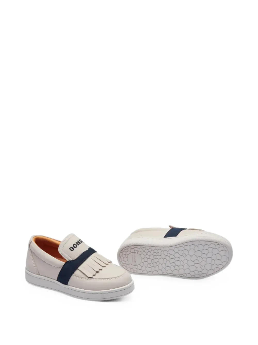 Donsje Kieran fringed leather loafers Beige