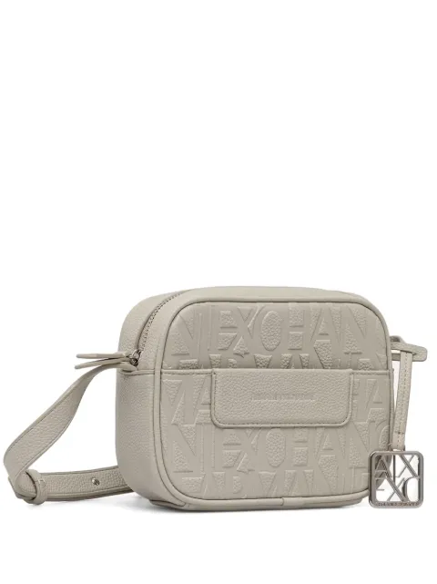 Armani Exchange bolsa crossbody con logo en relieve