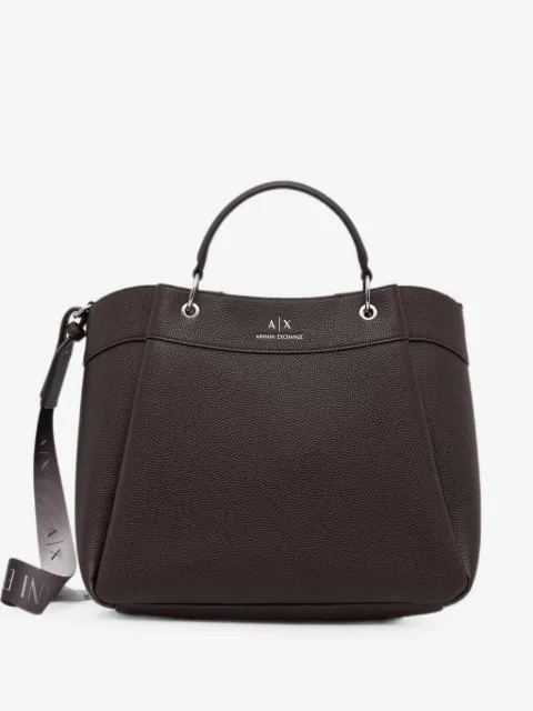 Armani Exchange tote con logo estampado