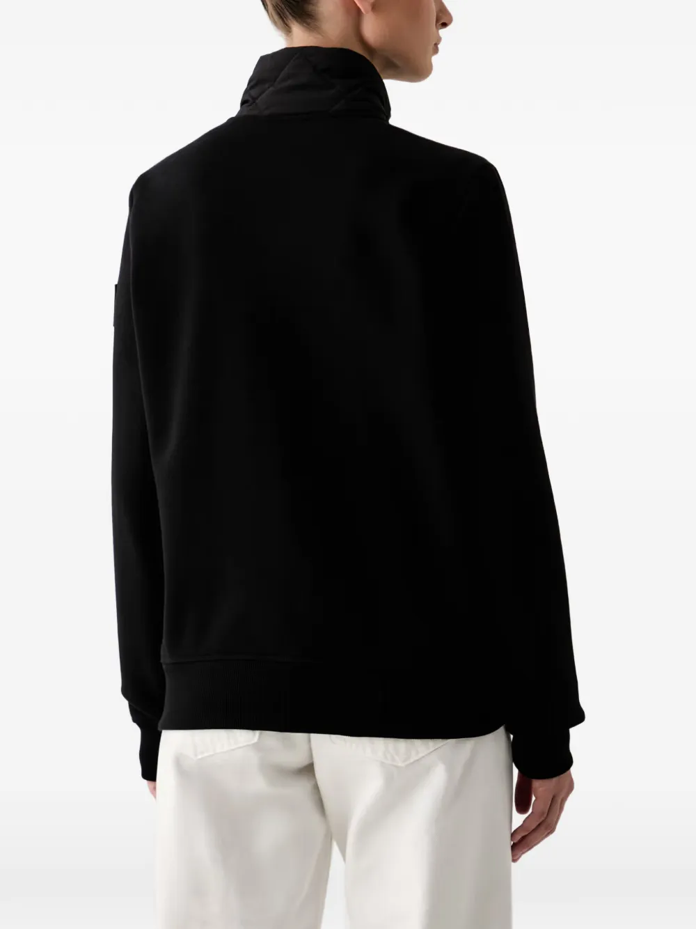 DKNY quilted panelled jacket Zwart