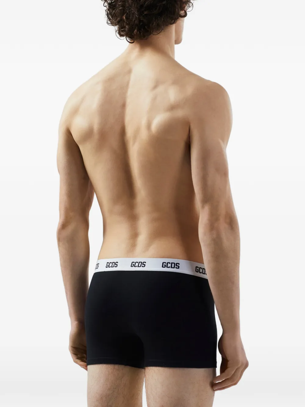 GCDS Boxershorts met logoband Zwart