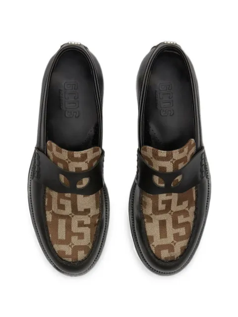 GCDS Wirdo monogram-jacquard loafers