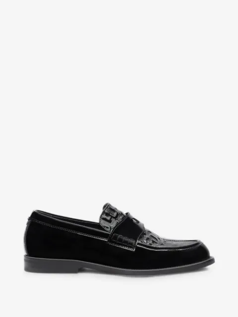 GCDS Wirdo monogram-embossed loafers