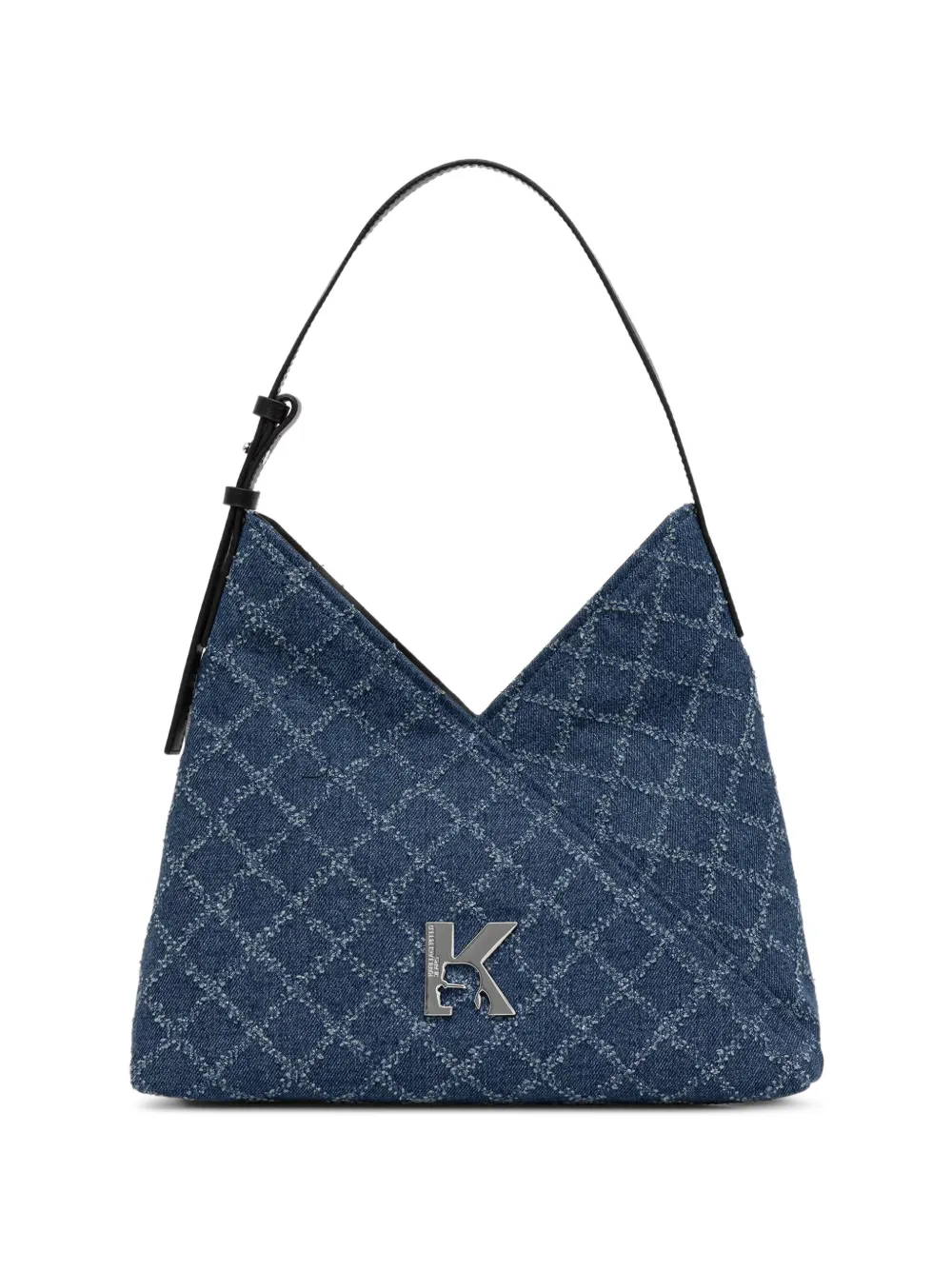 Karl Lagerfeld Jeans Logo-plaque Monogram-pattern Shoulder Bag