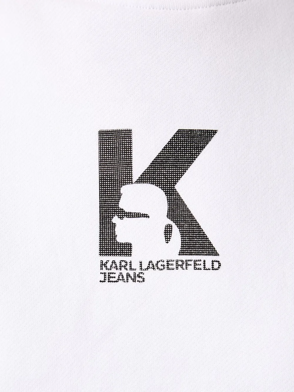 Karl Lagerfeld Jeans Sweater met logoprint Wit