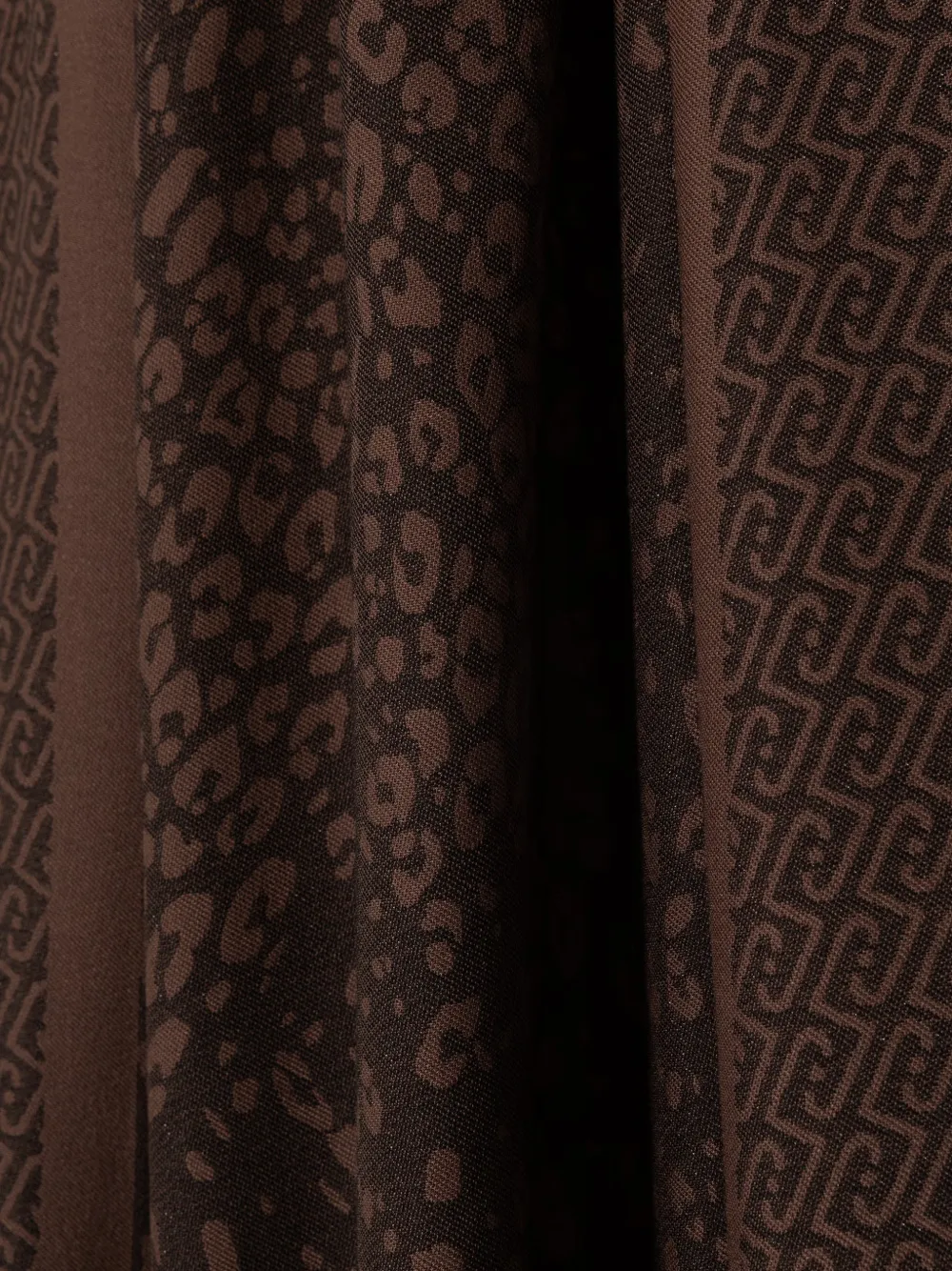LIU JO Sjaal met luipaardprint en logo-patroon Bruin
