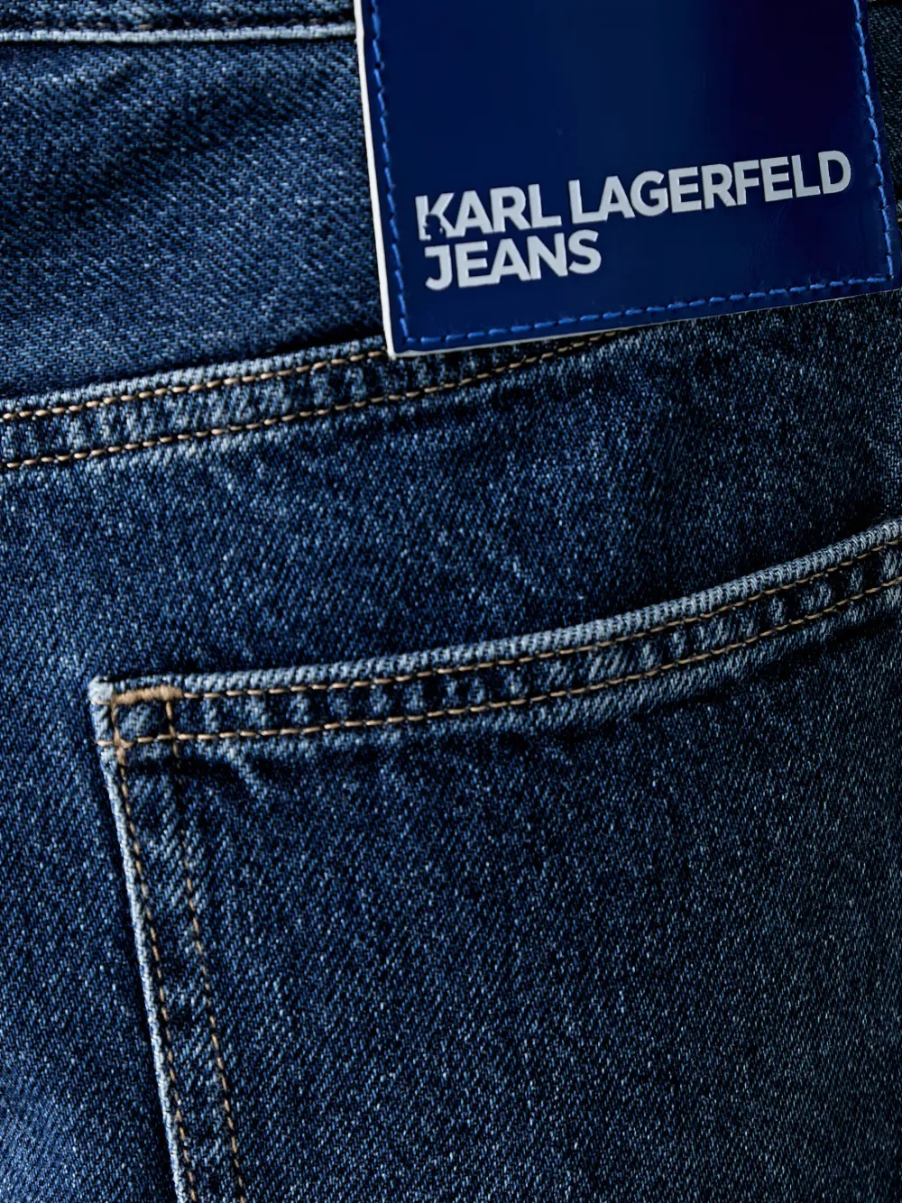 Karl Lagerfeld Jeans met wijde pijpen Blauw