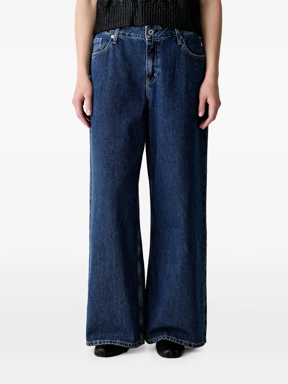 Karl Lagerfeld Jeans wide-leg jeans - Blu