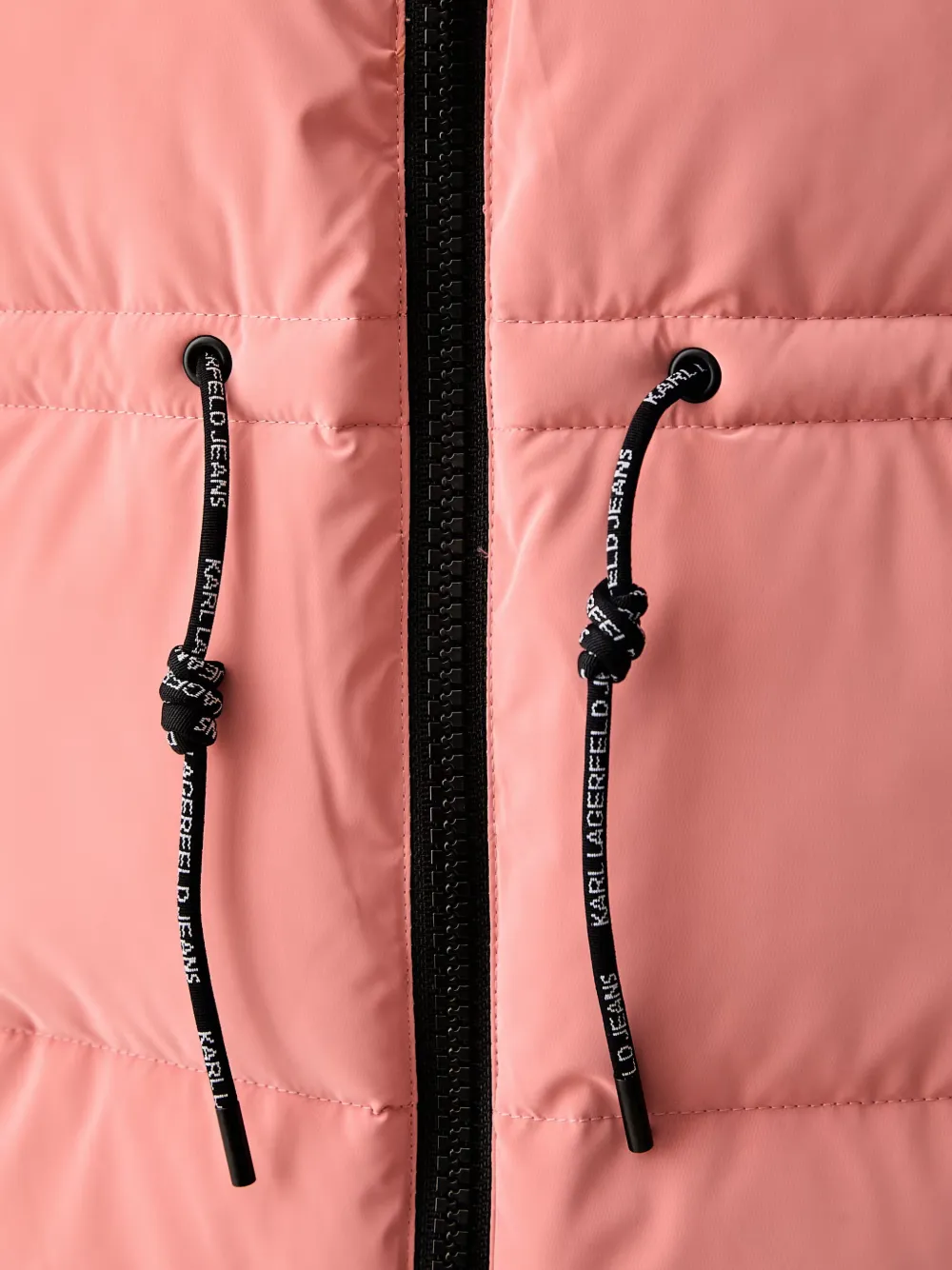 Karl Lagerfeld Jeans Bodywarmer met capuchon Roze
