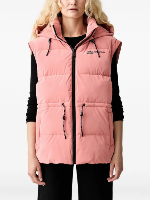 Karl Lagerfeld Jeans padded hooded gilet