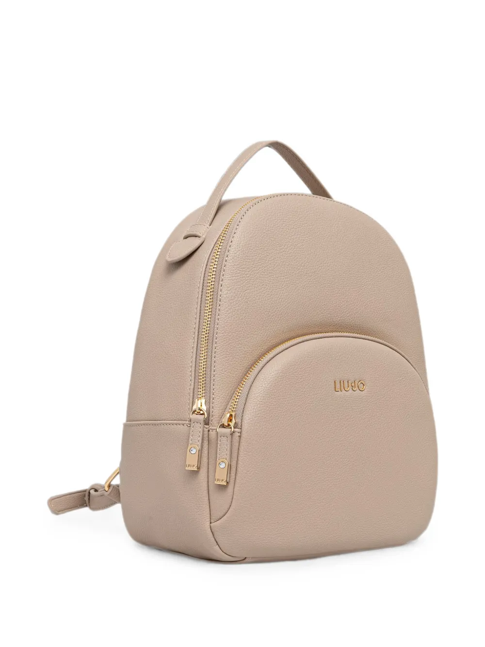 LIU JO Rugzak met logo-plakkaat en textuur Beige