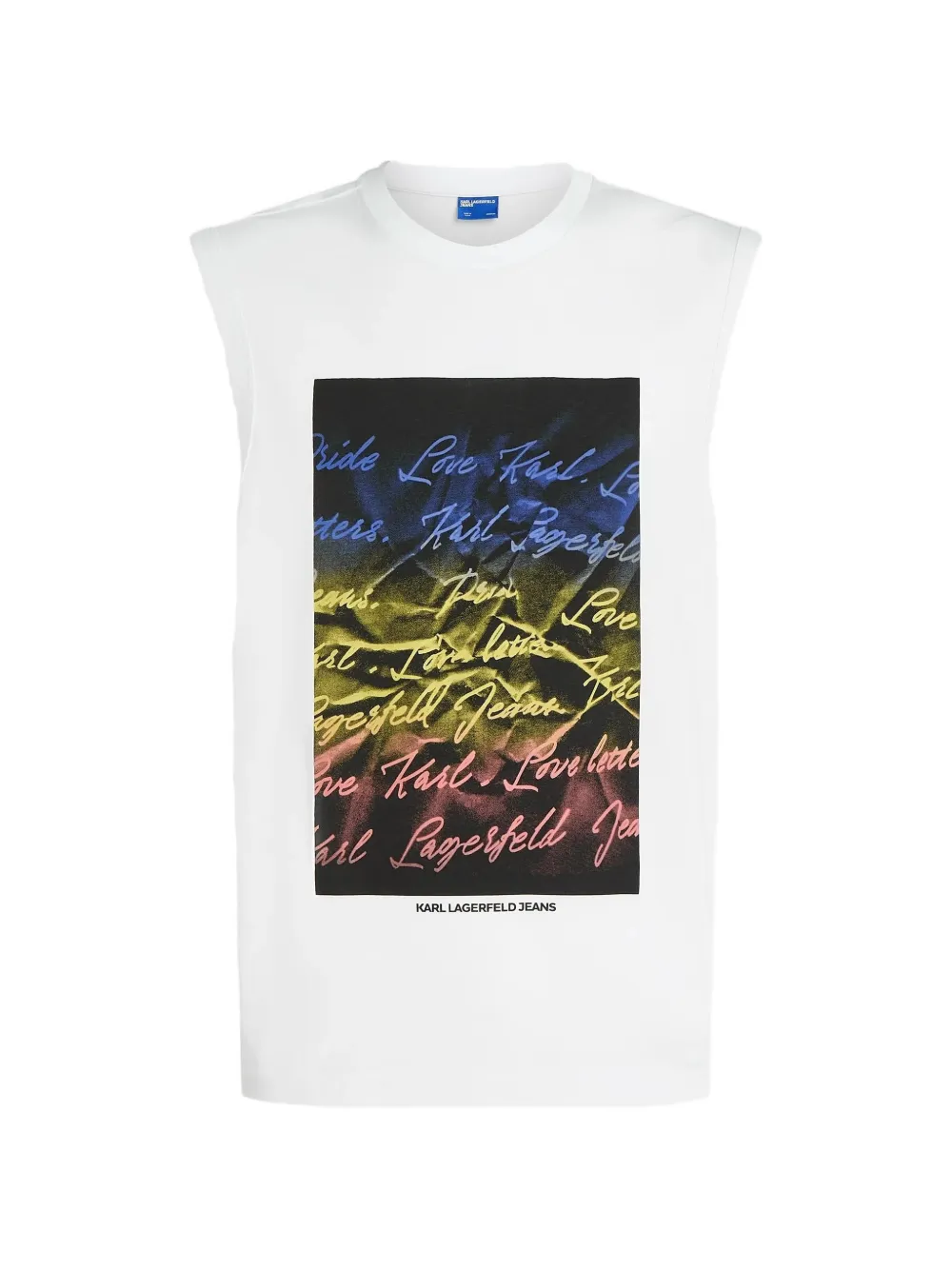 Karl Lagerfeld Jeans Love Letter graphic-print vest - Bianco