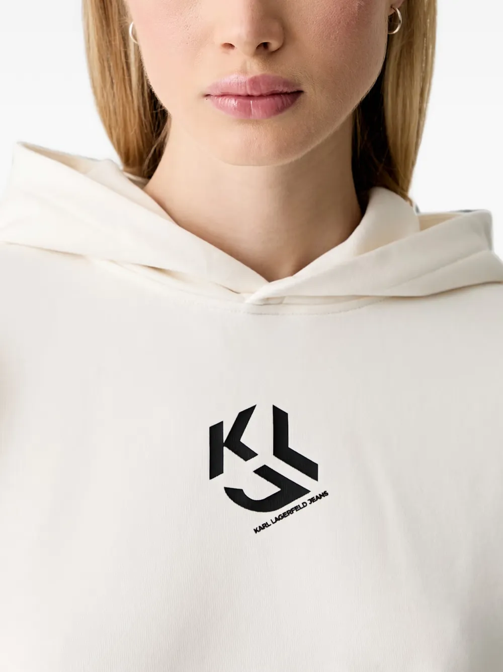 Karl Lagerfeld Jeans Hoodie met logoprint Wit