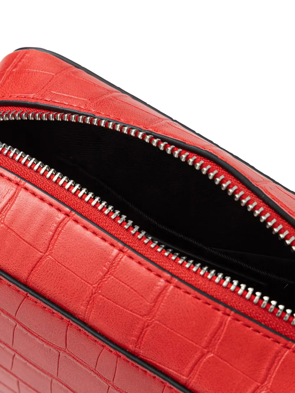 Karl Lagerfeld Jeans Crossbodytas met krokodillen-reliëf Rood
