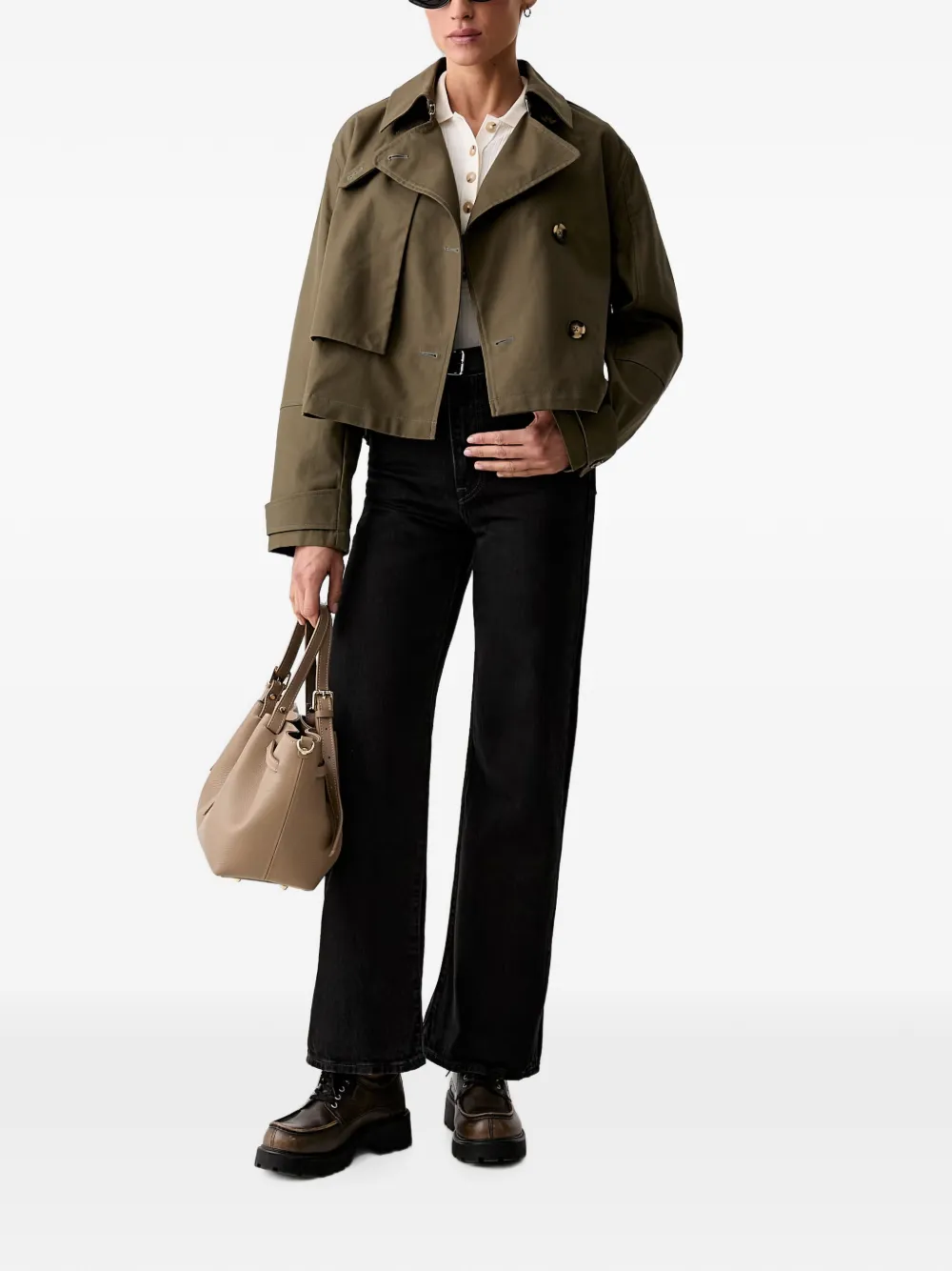 rag & bone Jack met dubbele rij knopen Groen
