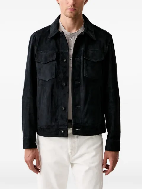 rag & bone RB suede flap-pocket jacket