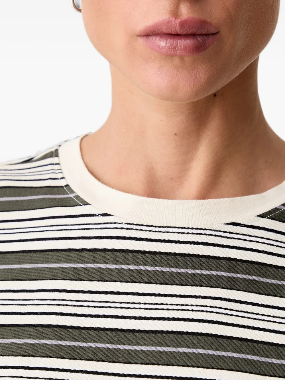 Rag & Bone Kelly Stripe Boxy T-shirt In Multi
