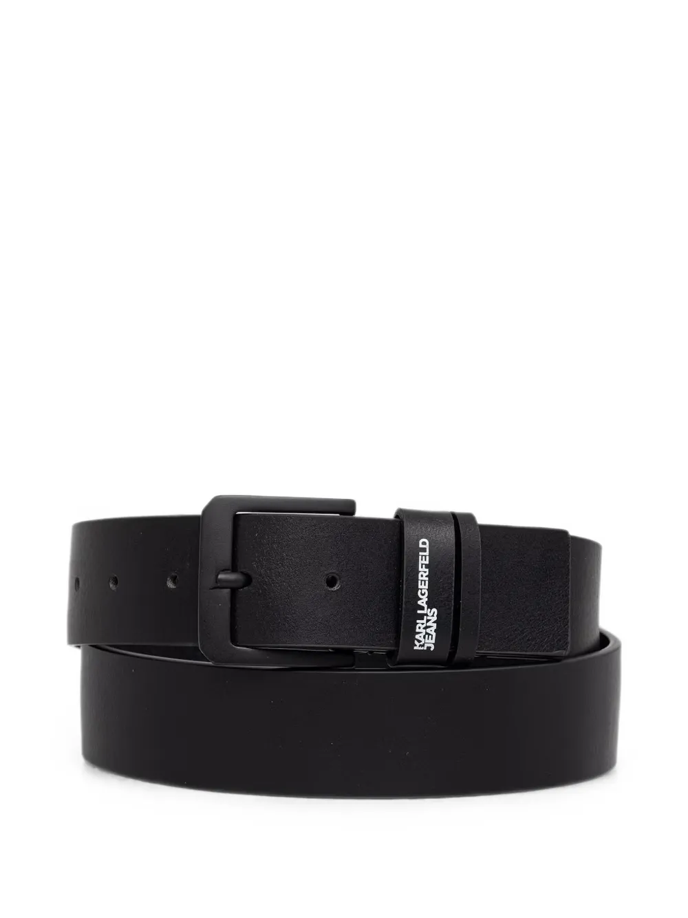 Karl Lagerfeld Jeans logo-print buckle-fastening belt - Schwarz