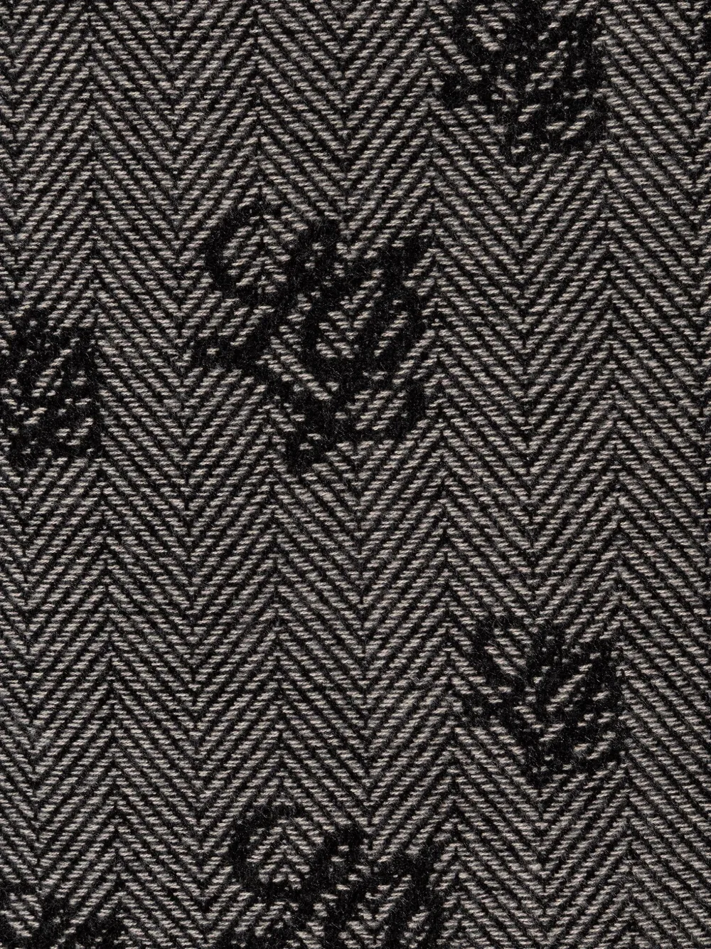 LIU JO Sjaal met visgraat-patroon en monogram-patroon Grijs