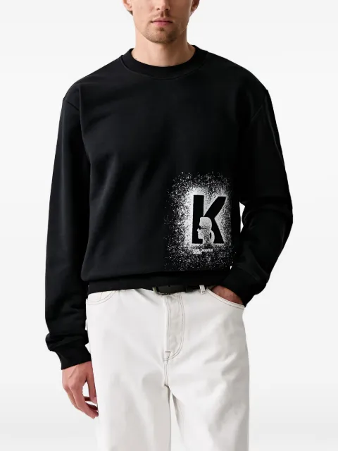 Karl Lagerfeld Jeans sudadera con logo estampado