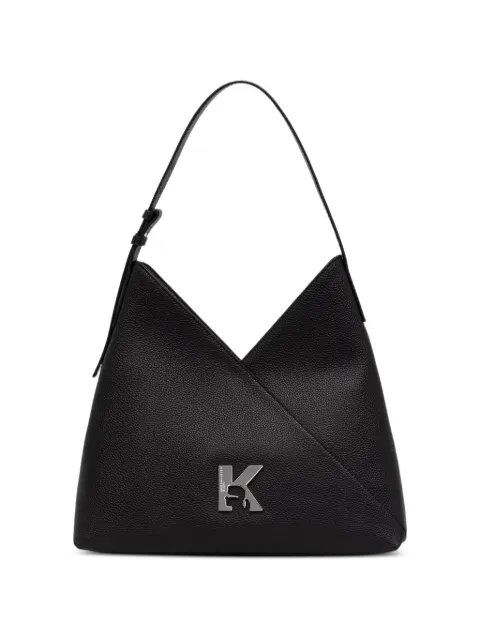 Karl Lagerfeld Jeans logo-plaque pebbled-texture tote bag