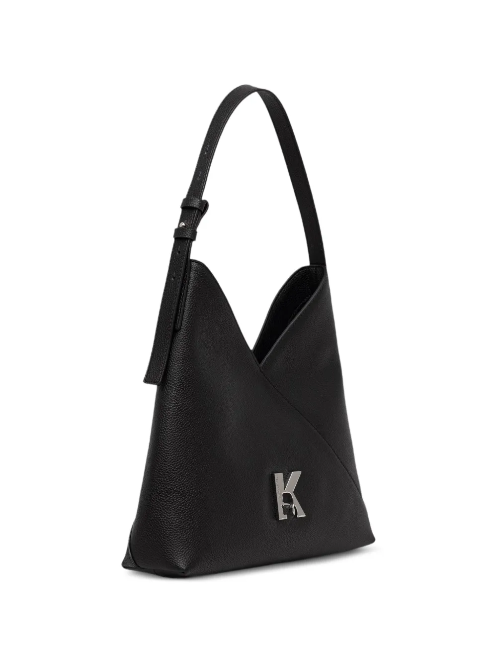 Karl Lagerfeld Jeans Shopper met logo-plakkaat en textuur Zwart