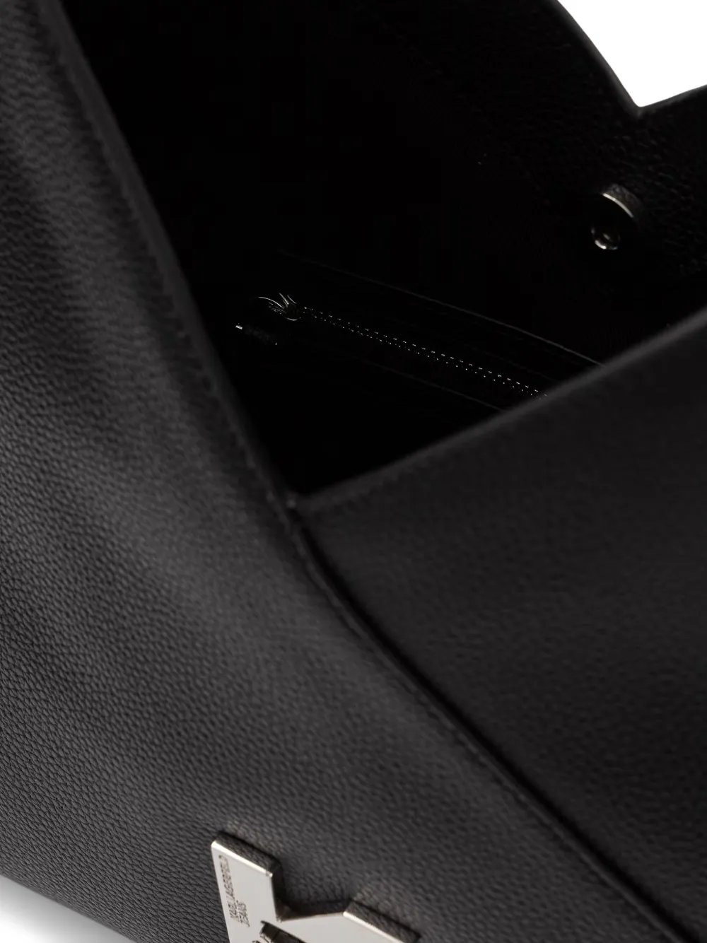 Karl Lagerfeld Jeans Shopper met logo-plakkaat en textuur Zwart