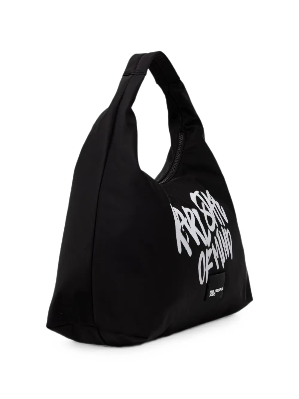 Karl Lagerfeld Jeans Shopper met logoprint Zwart