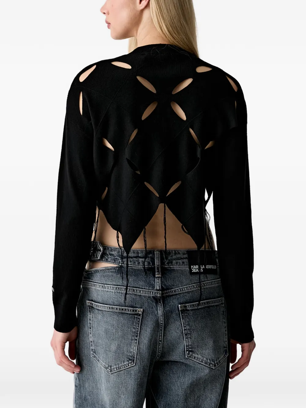 Karl Lagerfeld Jeans Uitgesneden top Zwart