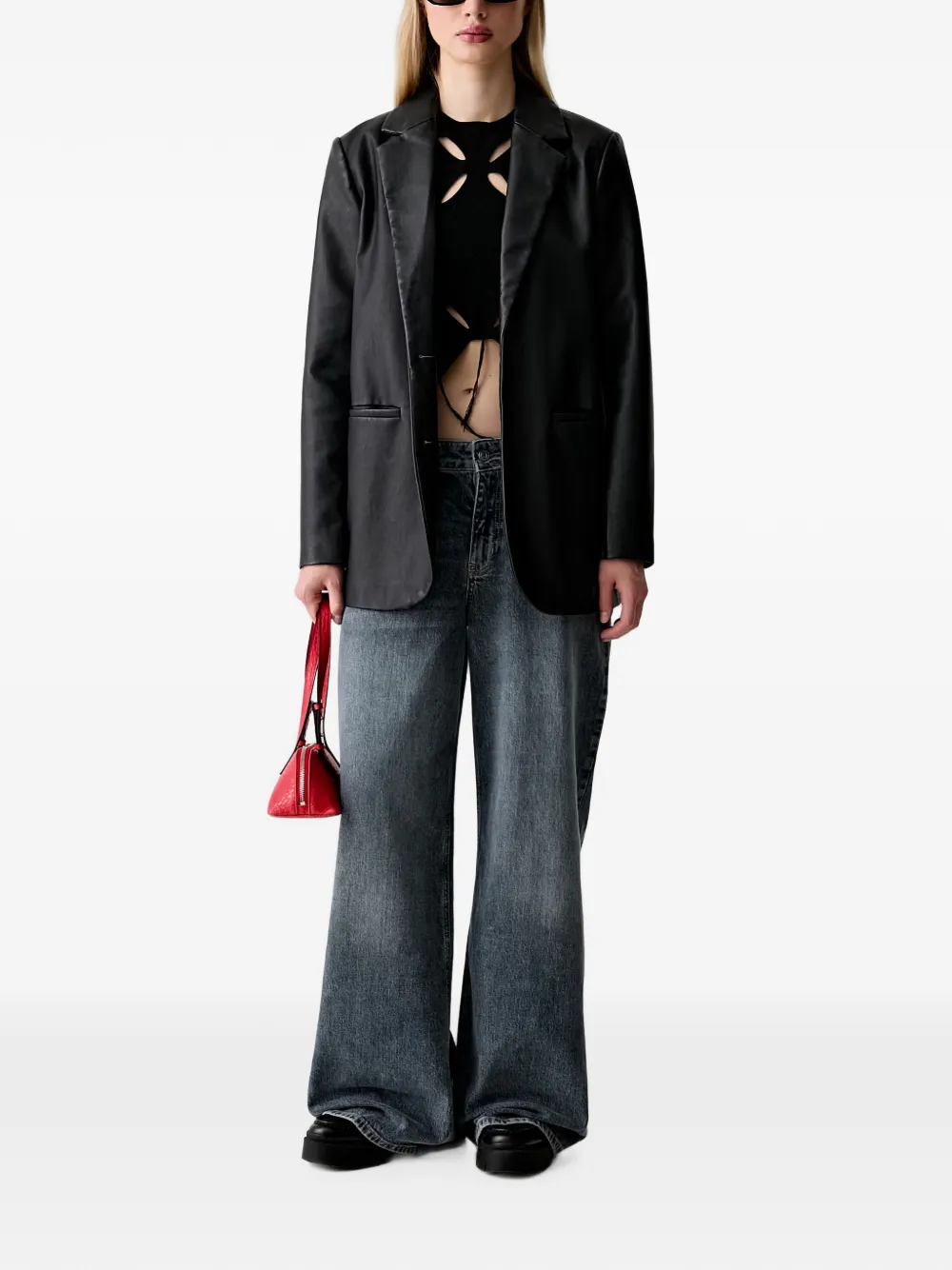 Karl Lagerfeld Jeans Uitgesneden top Zwart
