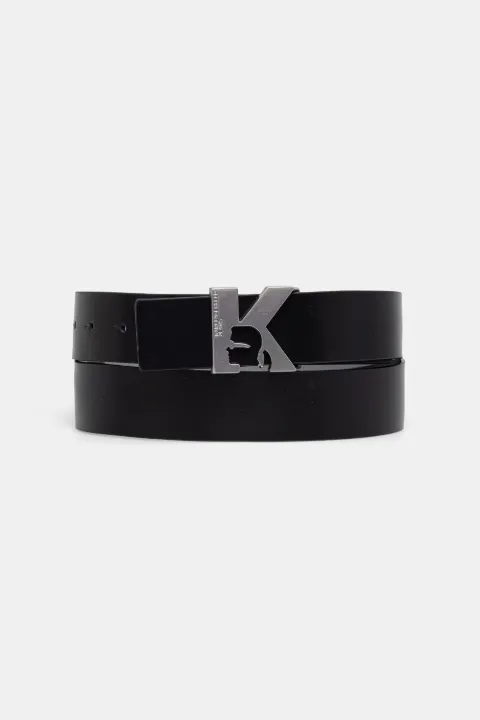 Karl Lagerfeld Jeans logo-plaque belt