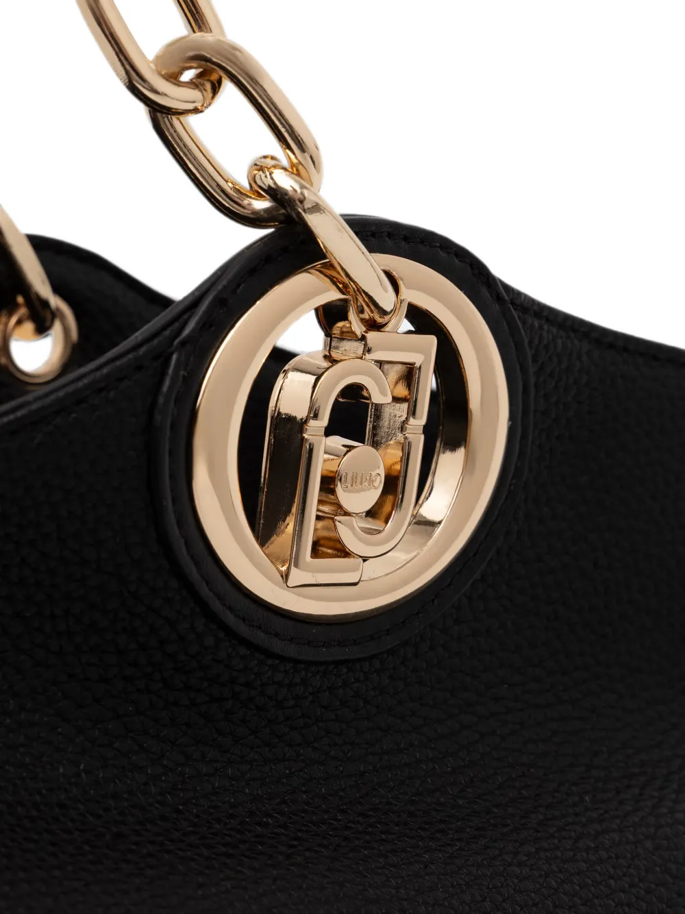 LIU JO Shopper met logoplakkaat Zwart