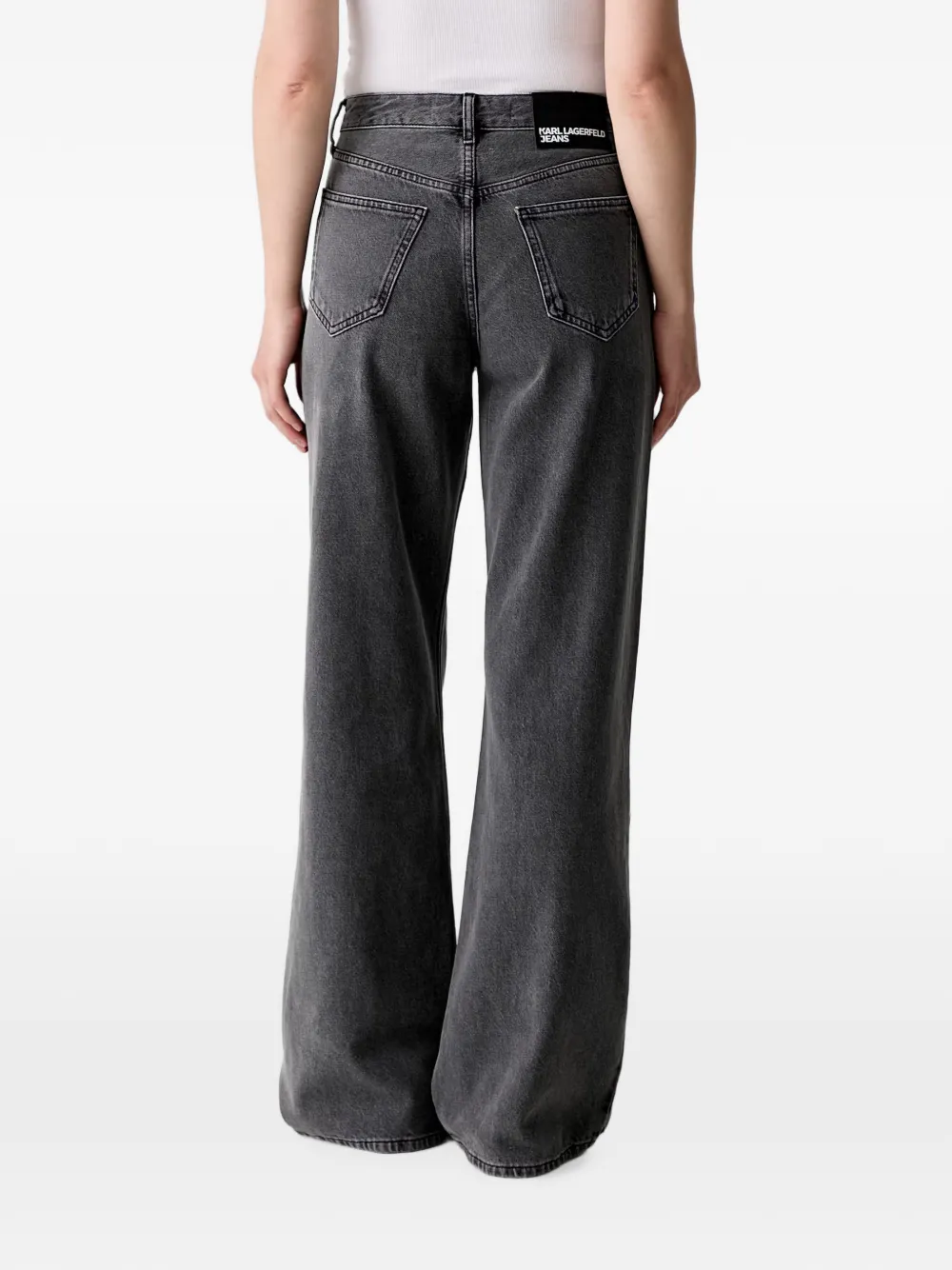 Karl Lagerfeld Jeans met logopatch Grijs